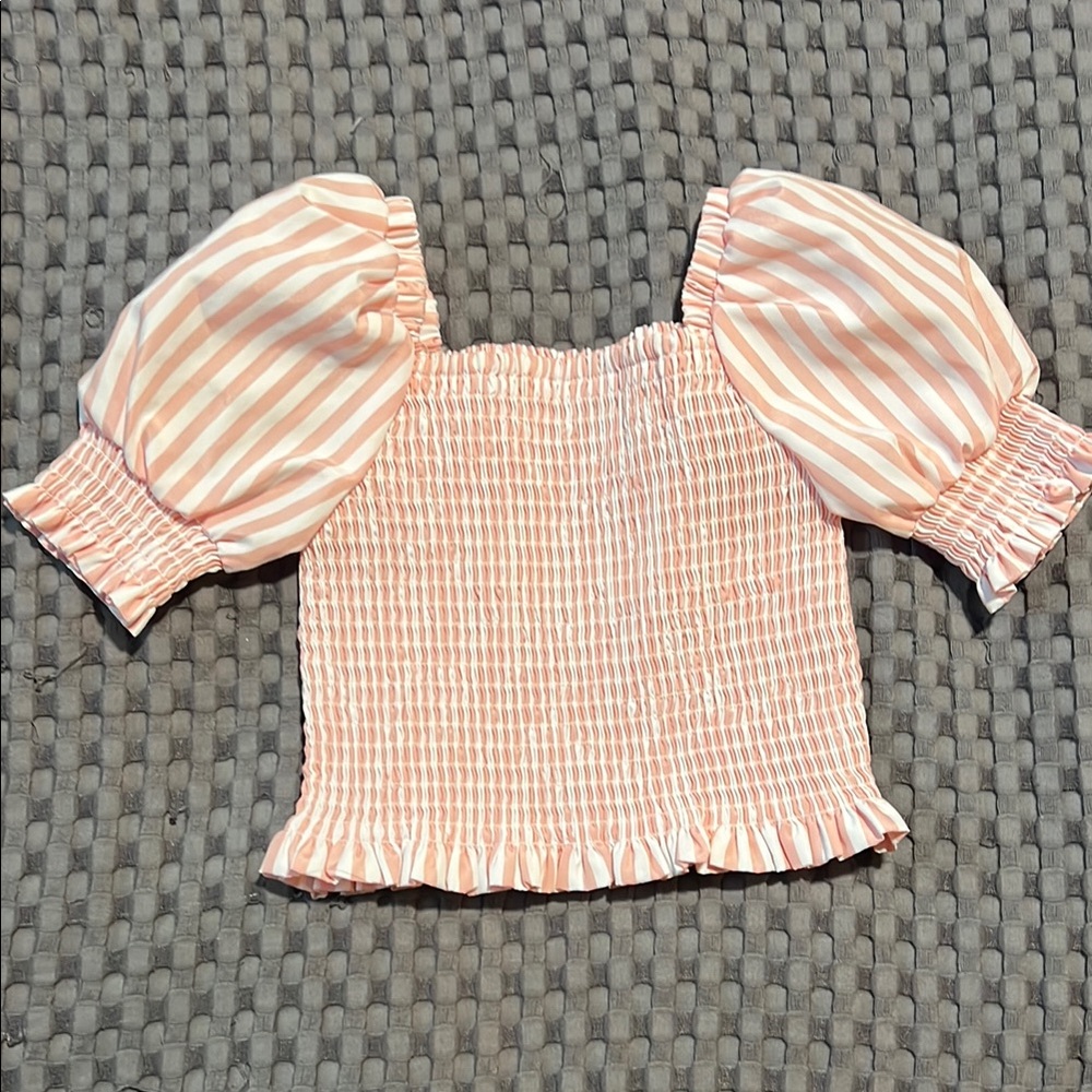 HABITUAL Striped Puff Sleeve Top